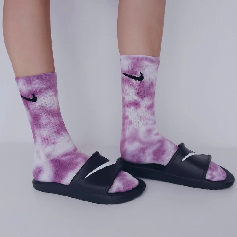 Blackberry - Dark Violet Tie-Dye Nike Socks