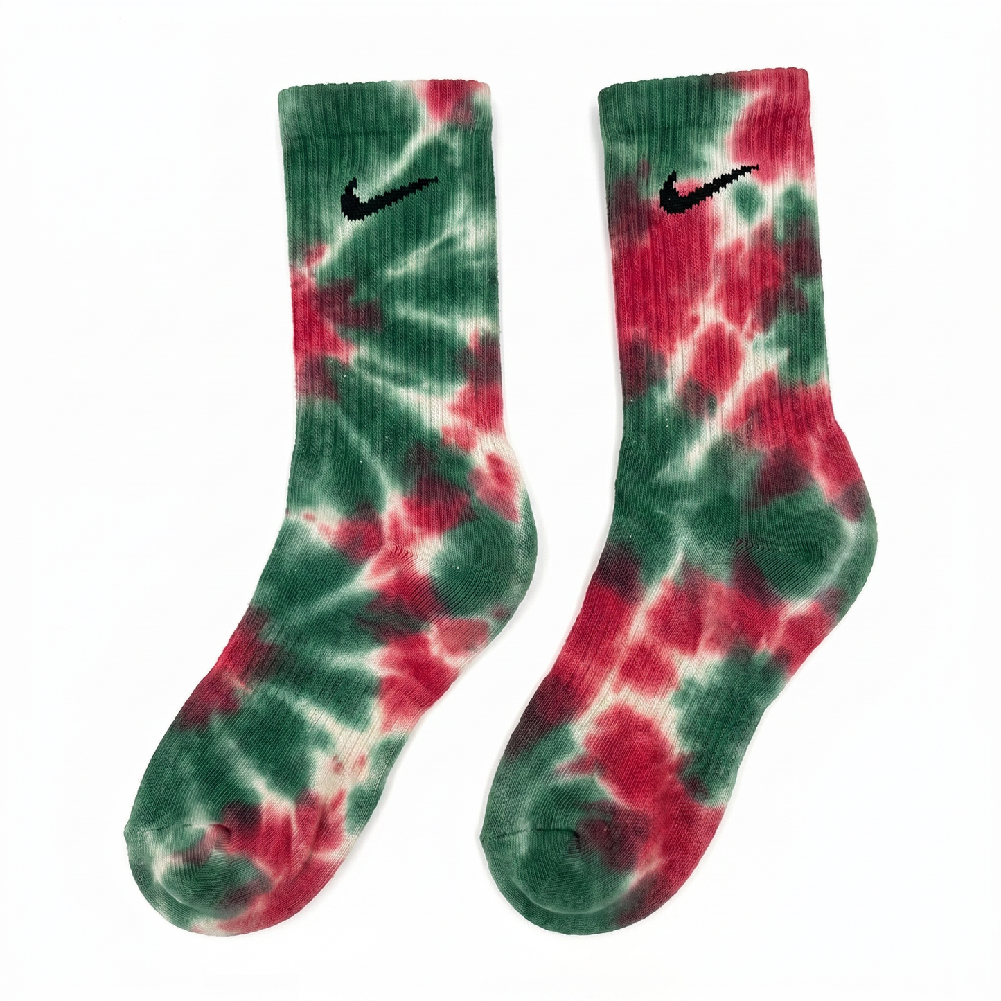 Atlas Lions – Red and Green Tie-Dye Nike Socks