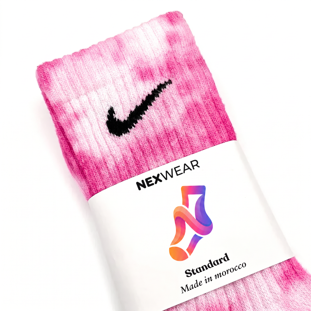 Flamingo - Pink Tie-Dye Nike Socks