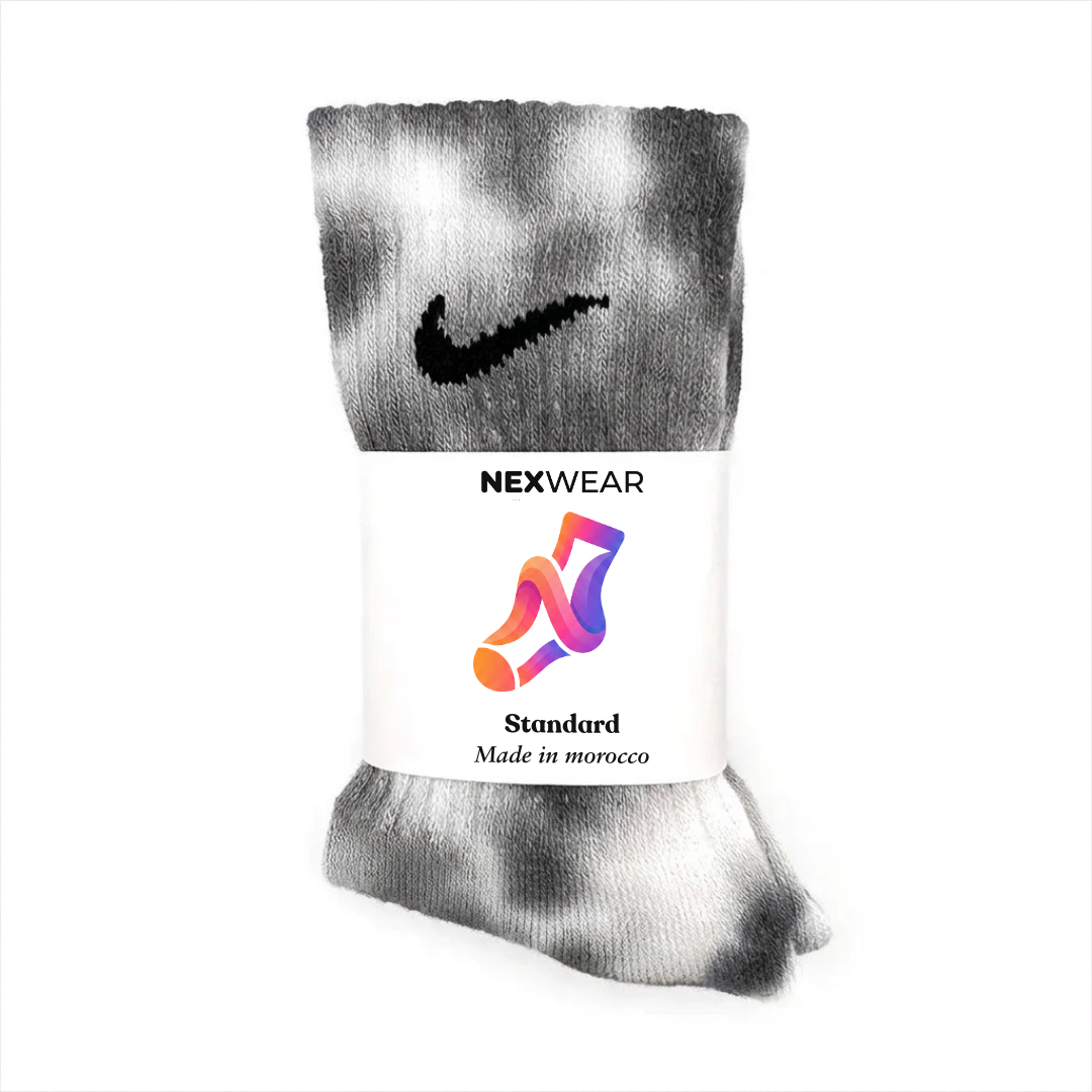 Ink – Black Tie-Dye Nike Socks
