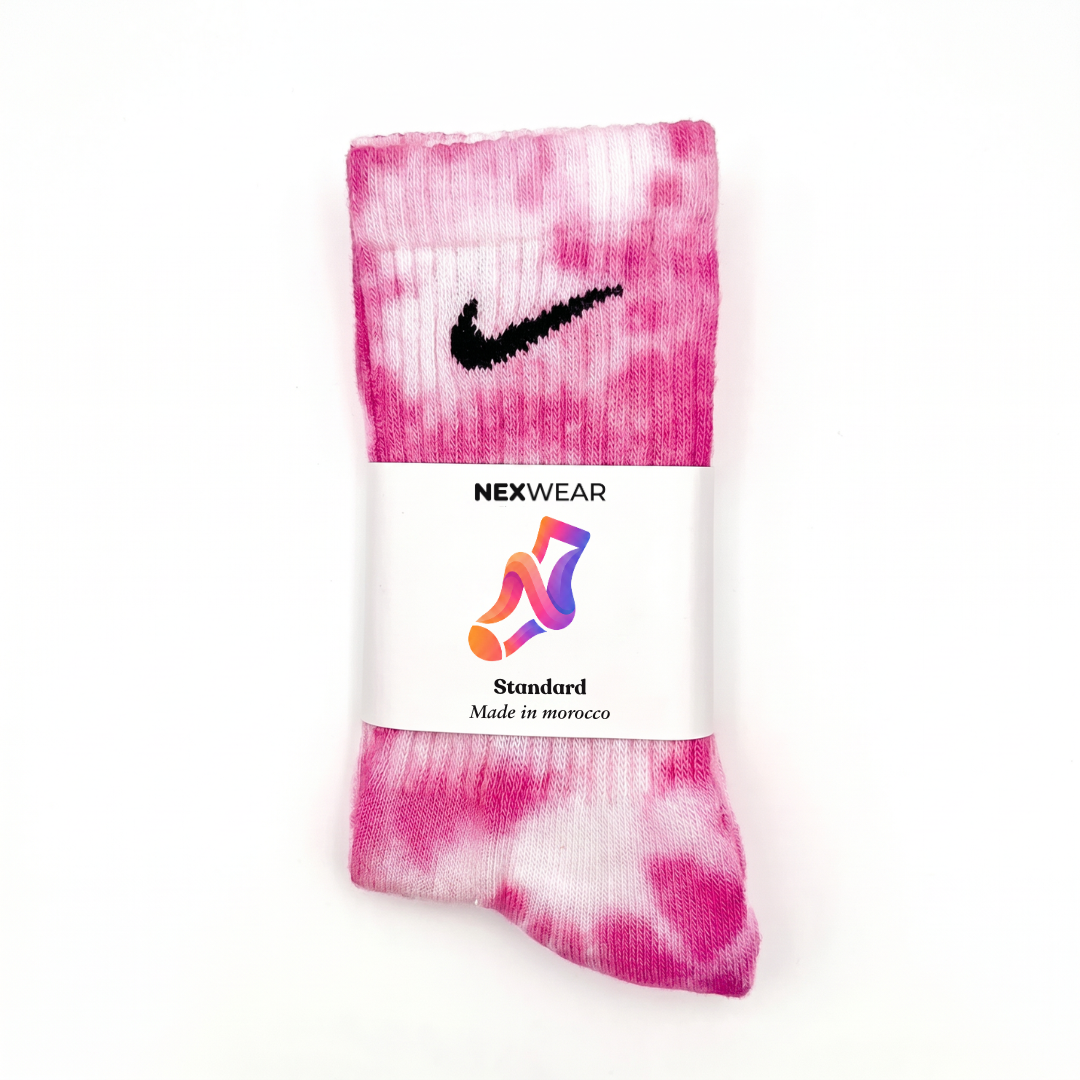 Flamingo - Pink Tie-Dye Nike Socks