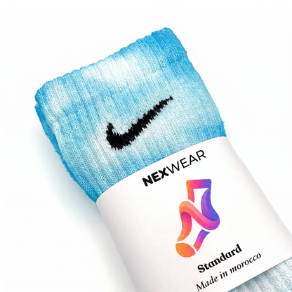 Sky - Sky Blue Tie-Dye Nike Socks