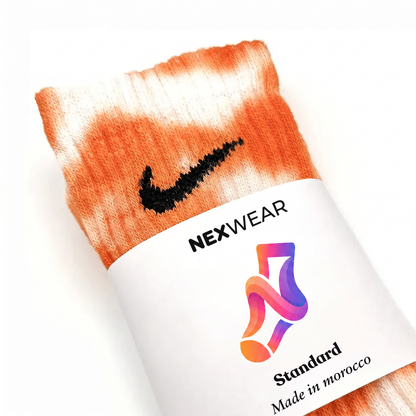 Fire - Orange Tie-Dye Nike Socks