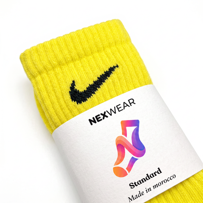 Lemon - Yellow Custom Nike Socks