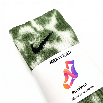 Forest – Green Tie-Dye Nike Socks