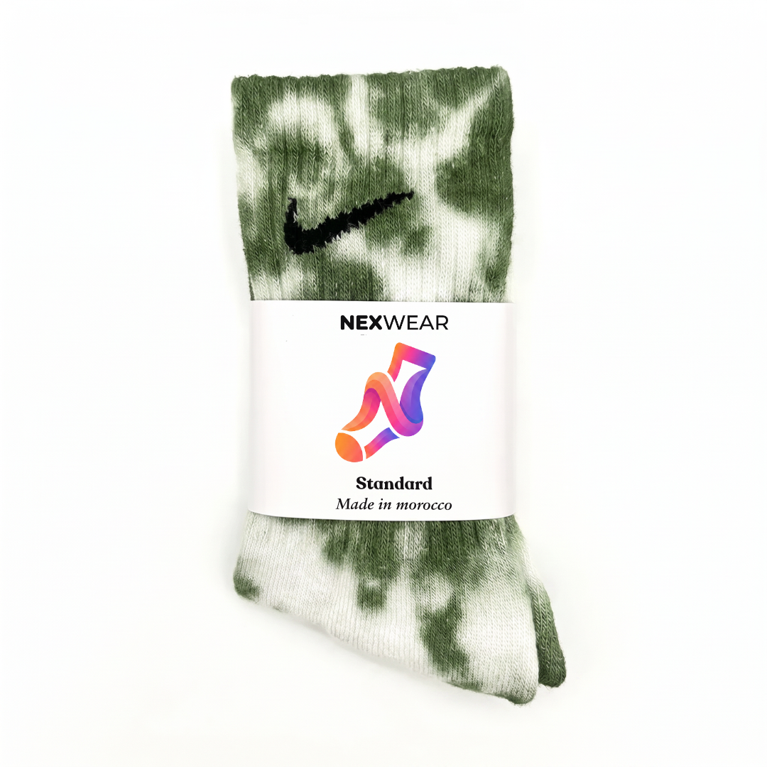 Forest – Green Tie-Dye Nike Socks