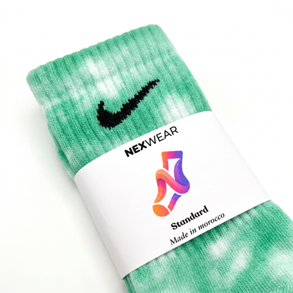 Menthe - Chaussettes Nike tie-dye vertes