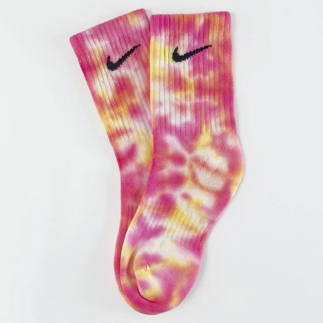 Chaussettes Nike Galaxy - Bleu et Rose Tie-Dye