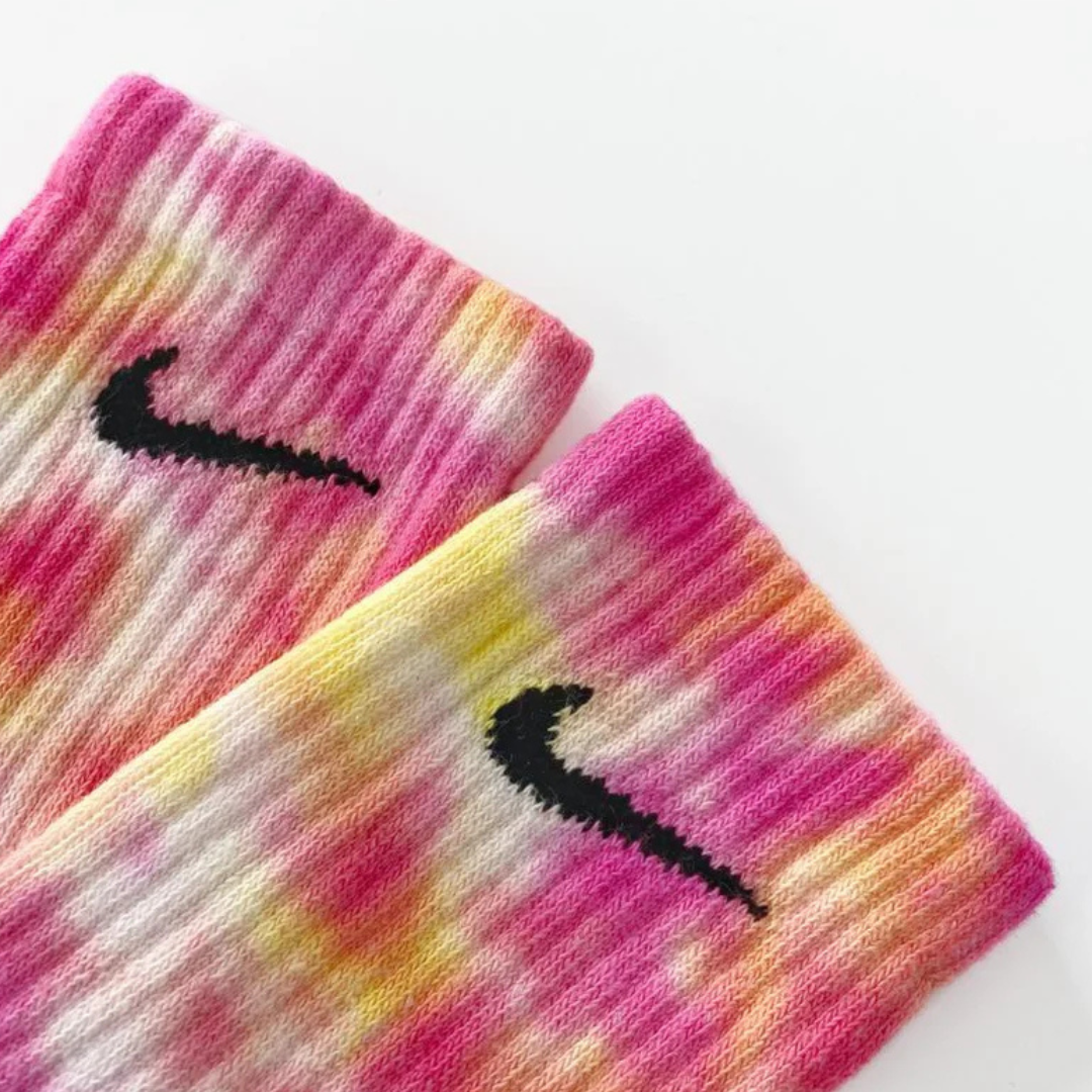 Chaussettes Nike Galaxy - Bleu et Rose Tie-Dye