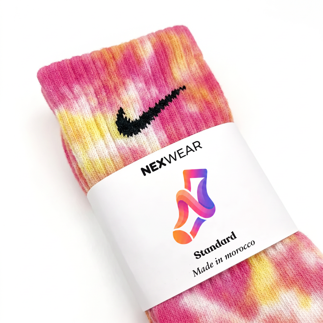 Chaussettes Nike Galaxy - Bleu et Rose Tie-Dye