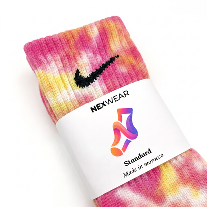 Chaussettes Nike Galaxy - Bleu et Rose Tie-Dye