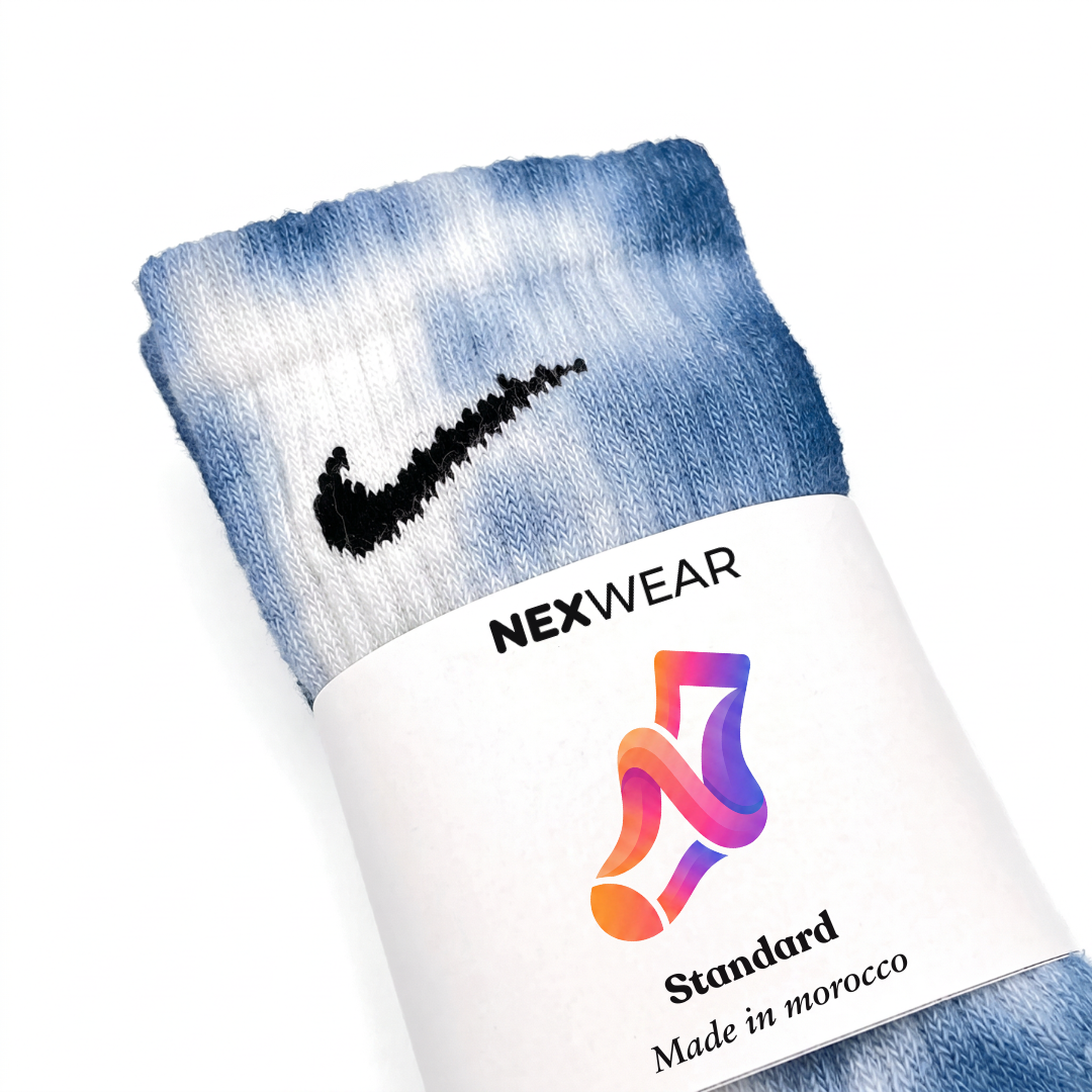 Sea - Blue Tie-Dye Nike Socks