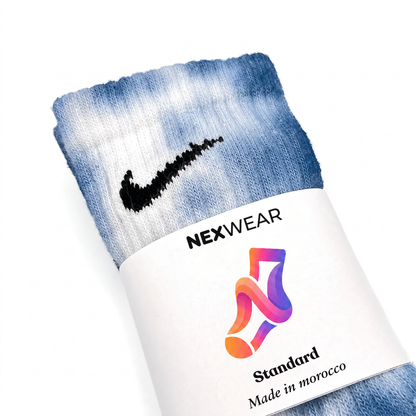 Sea - Blue Tie-Dye Nike Socks
