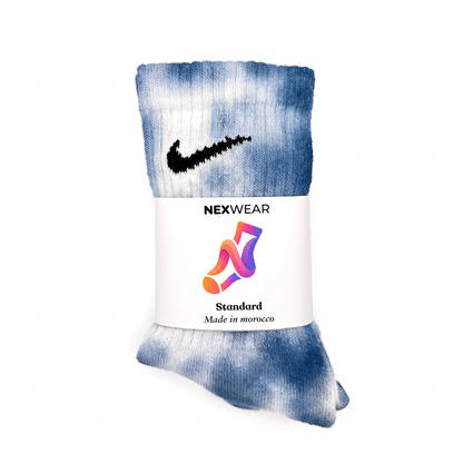 Sea - Blue Tie-Dye Nike Socks