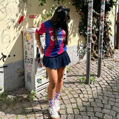Blaugrana - Blue and Red Tie-Dye Nike Socks