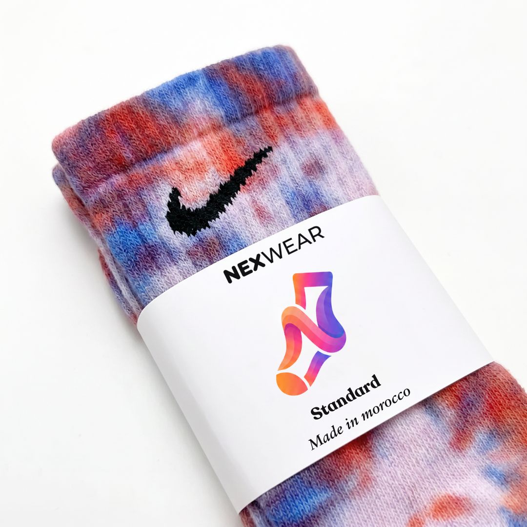 Blaugrana - Blue and Red Tie-Dye Nike Socks