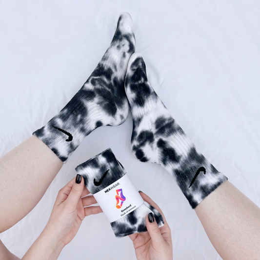 Ink – Black Tie-Dye Nike Socks