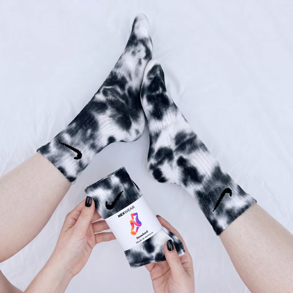 Ink – Black Tie-Dye Nike Socks