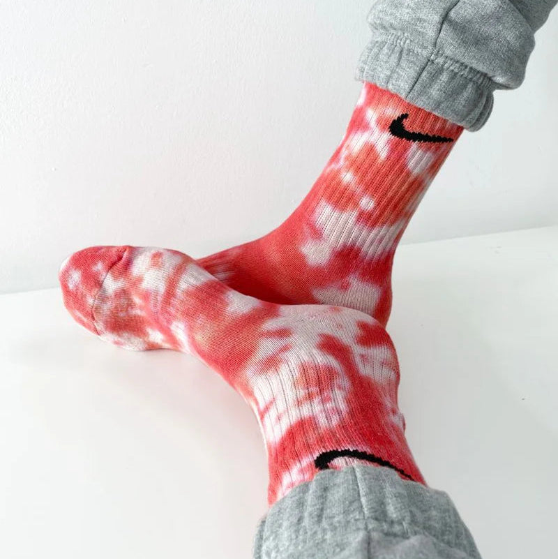 Lollipop - Red Tie-Dye Nike Socks