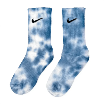 Sea - Blue Tie-Dye Nike Socks