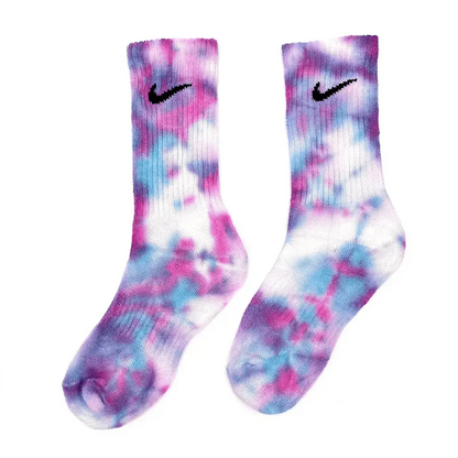 Galaxy - Blue and Pink Tie-Dye Nike Socks