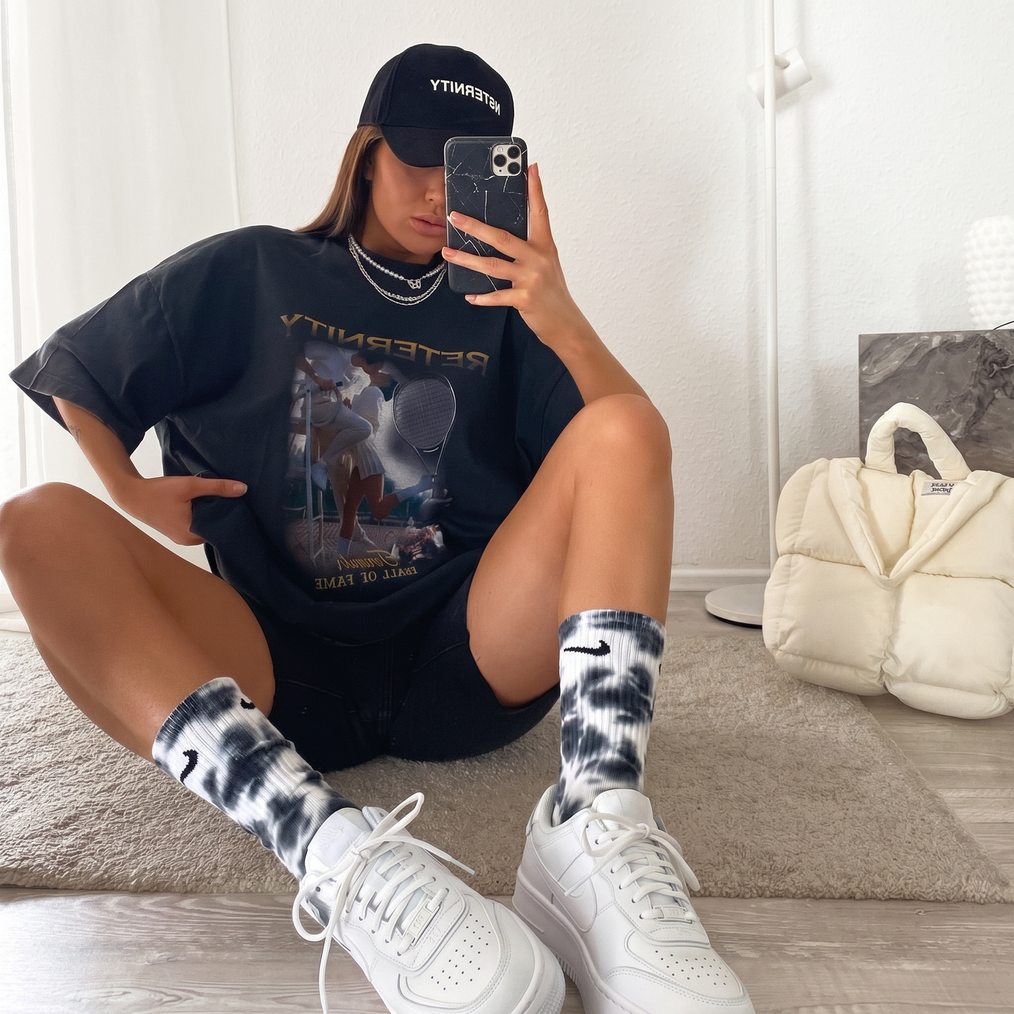 Encre – Chaussettes Nike Tie-Dye noires