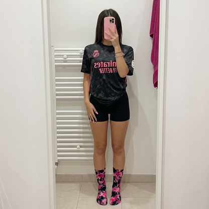 Black and Pink - Tie-Dye Nike Socks