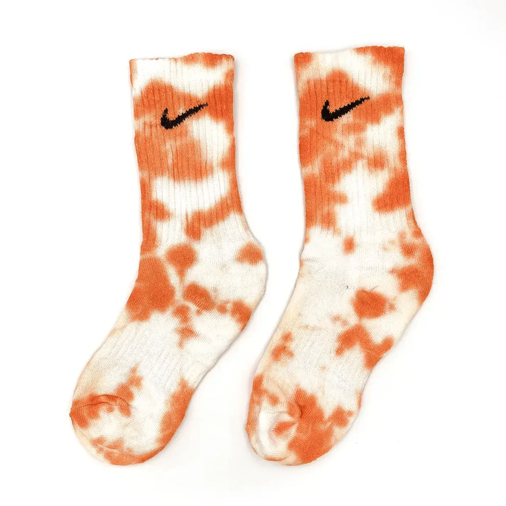 Fire - Orange Tie-Dye Nike Socks